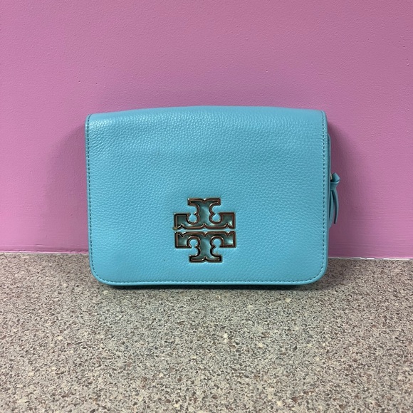 Tory Burch Women's Small Britten Pebbled Leather Combo Crossbody Bag - Picture 5 of 5